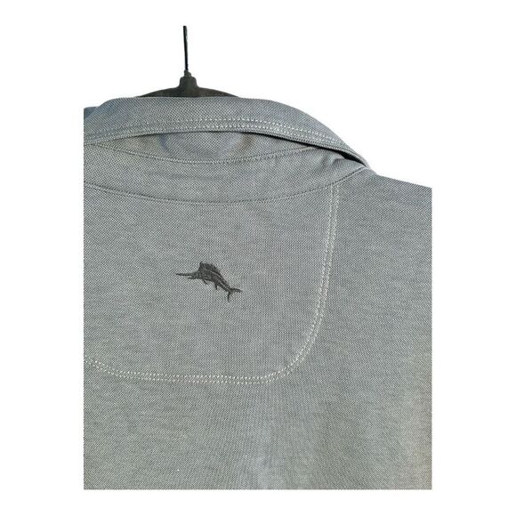 Tommy Bahama Men’s Gray Polo Shirt Short Sleeve Size XL - Picture 10 of 16
